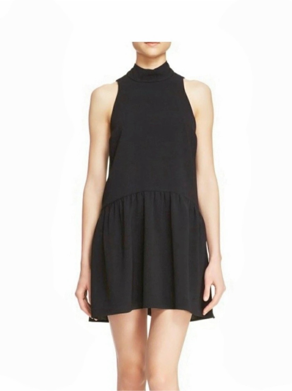 Elizabeth and James Trisha Dress Black Mini Dress Large